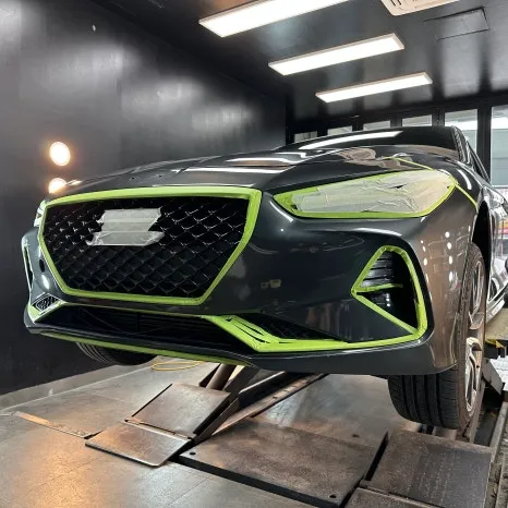 BMWのカーラッピング事例 施工写真 4-2