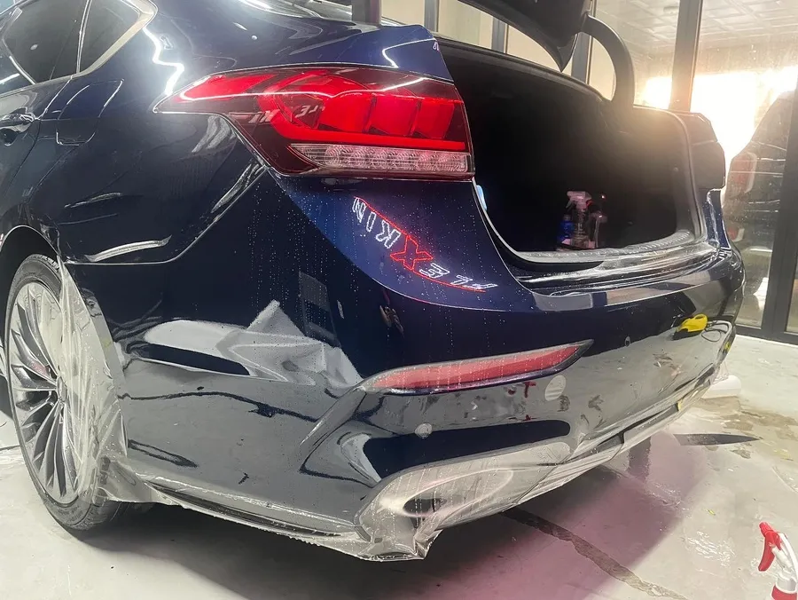 Genesis G80 PPF Review: Rear Bumper Protection photo 3