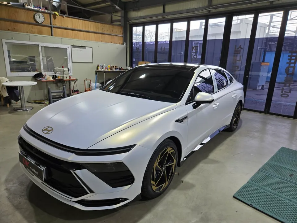 Hyundai Sonata DN8 ambient lighting installation result