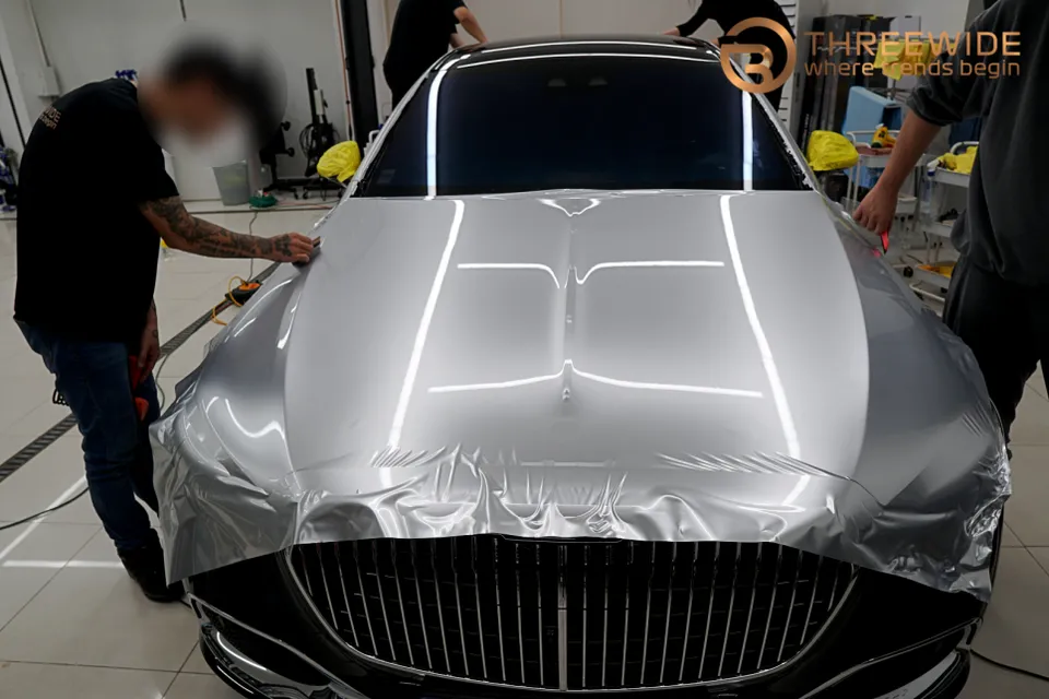 Mercedes-Benz Maybach S580のカーラッピング事例｜費用目安・仕上がり 施工写真 1-2