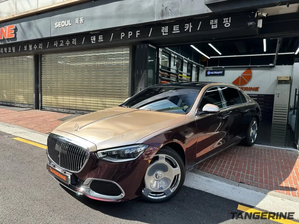メルセデス・マイバッハS580 施工事例:デュオトーンラッピング 施工写真 1-1