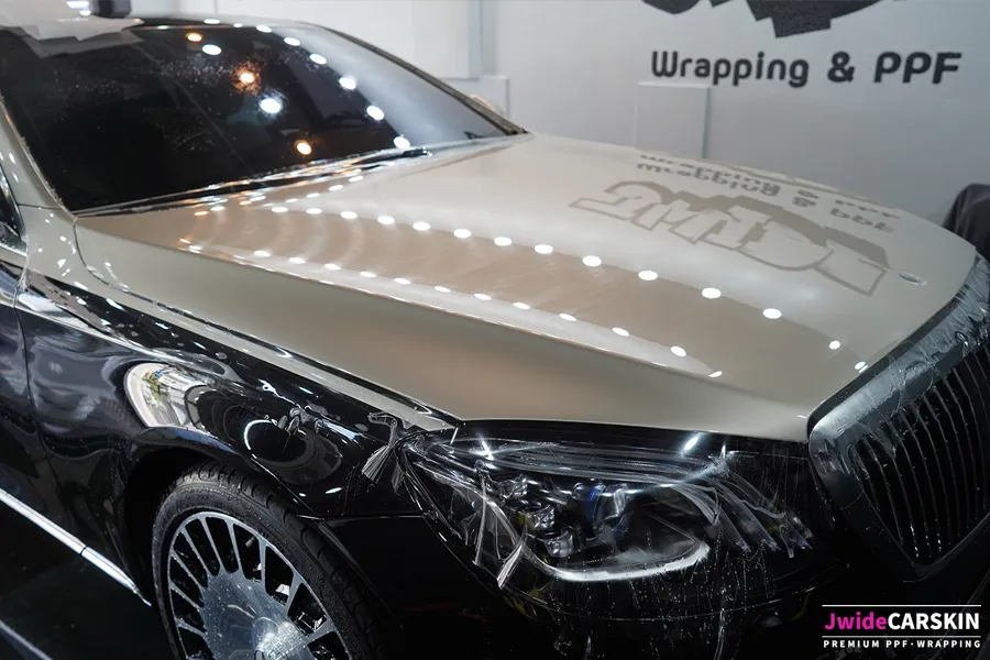 Mercedes-Benz Sクラス PPF施工事例|韓国での実例 施工写真 3-2