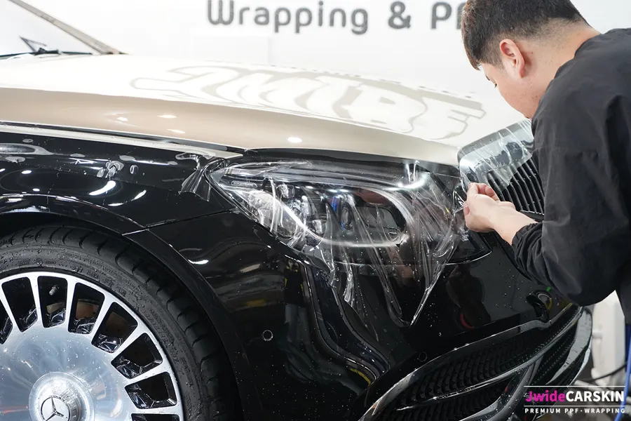 Mercedes-Benz Sクラス PPF施工事例|韓国での実例 施工写真 2-3