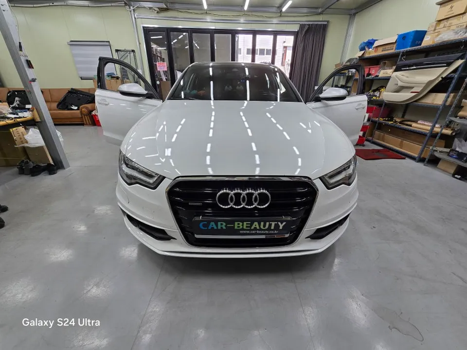 Audi A6 ambient lighting installation result