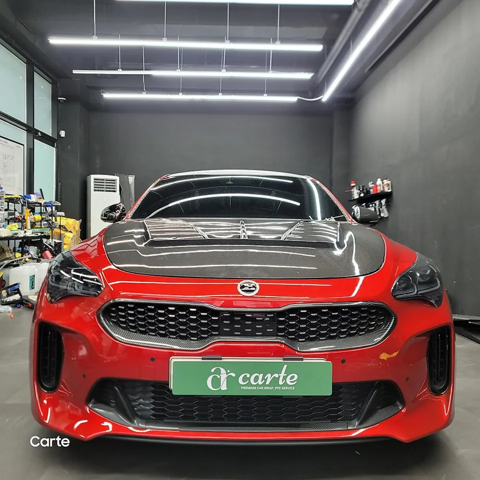 Kia Stinger Vinyl Wrap Review: Custom Color Change Cost photo 2