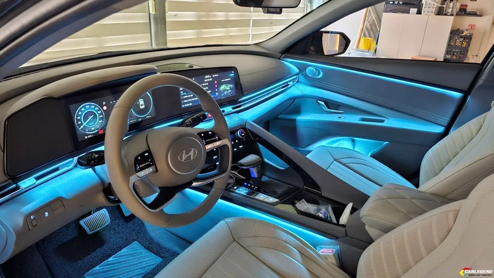 Hyundai Elantra CN7 ambient lighting - Hyundai Elantra CN7 Ambient Lighting Review: Cost & Results photo 4