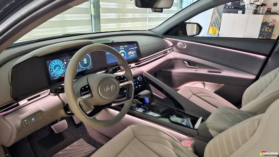 Hyundai Elantra CN7 ambient lighting - Hyundai Elantra CN7 Ambient Lighting Review: Cost & Results photo 5