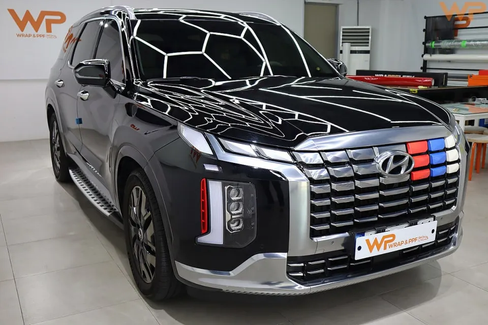 Hyundai Palisade PPF施工事例|フェラーリレッドへの変身 施工写真 1-2