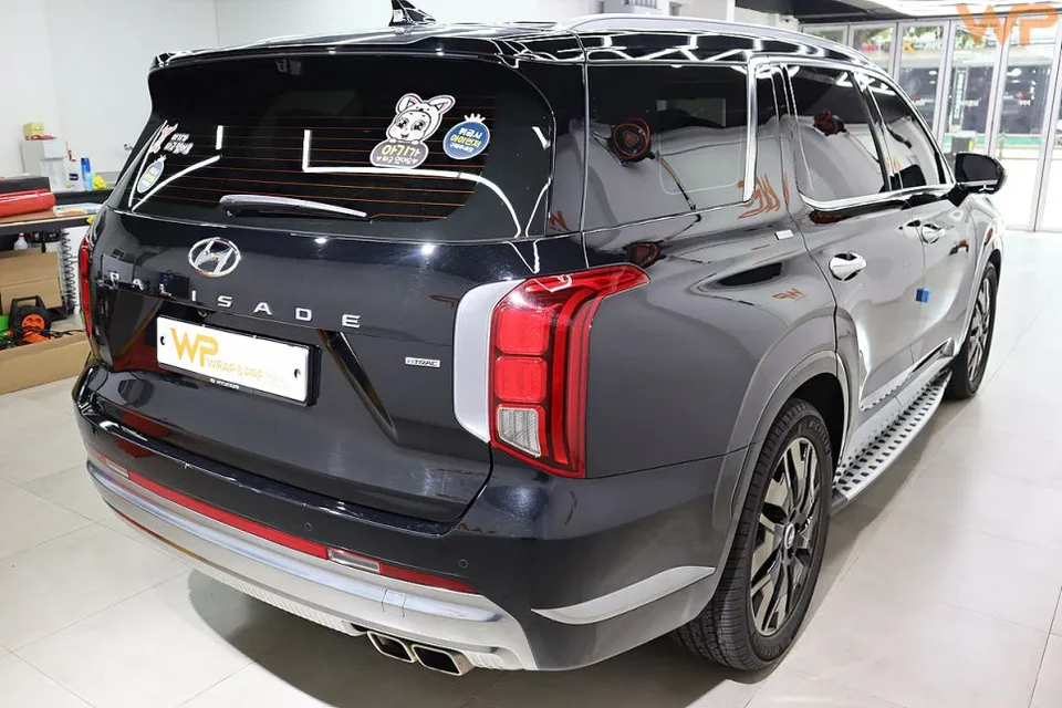 Hyundai Palisade PPF施工事例|フェラーリレッドへの変身 施工写真 3-2