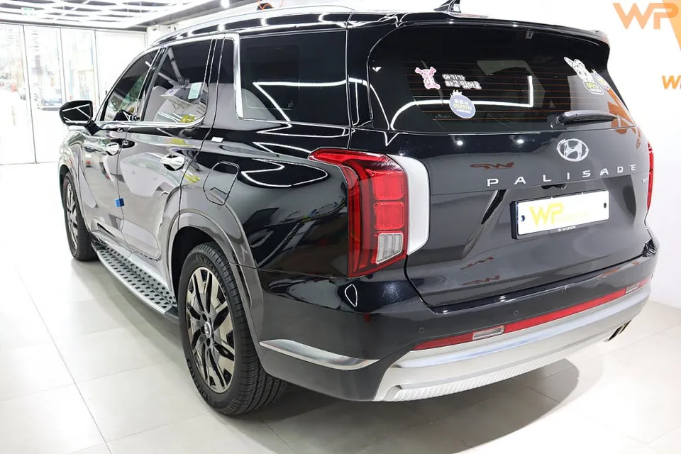 Hyundai Palisade PPF施工事例|フェラーリレッドへの変身 施工写真 2-3