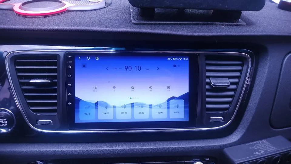 Kia Carnival KA4のAndroid Auto・CarPlay取付事例 施工写真 5