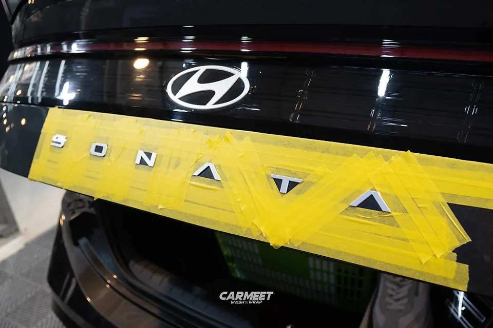 Hyundai Sonata DN8のカーラッピング事例｜費用目安・仕上がり 施工写真 4-1