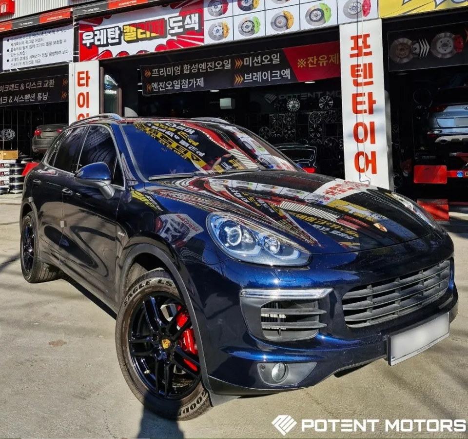 Porsche Cayenneのホイールリペア・塗装事例 施工写真 1-2