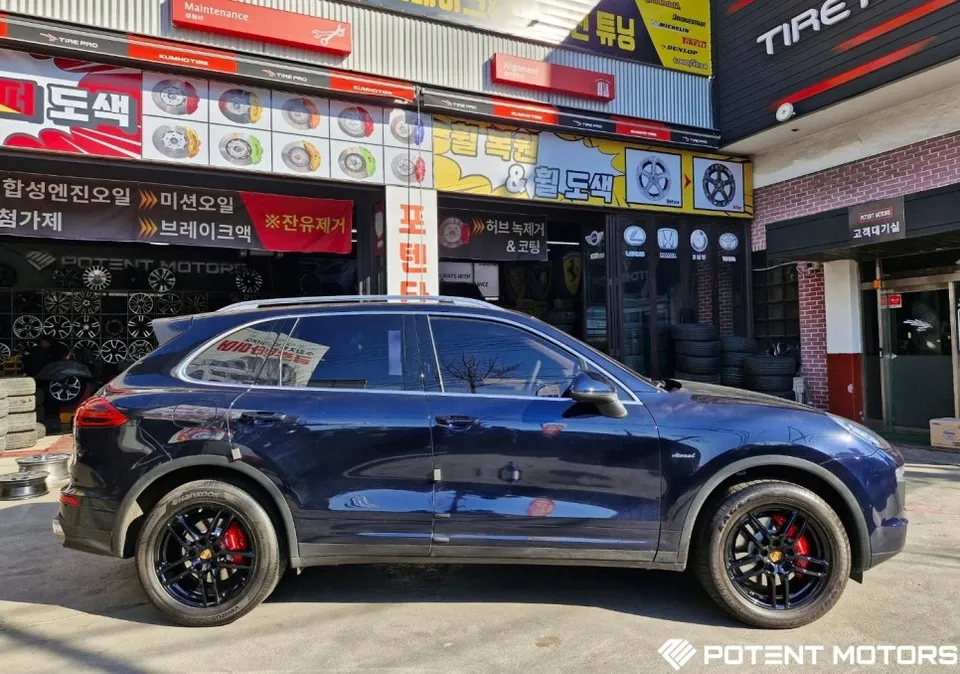 Porsche Cayenneのホイールリペア・塗装事例 施工写真 2-2