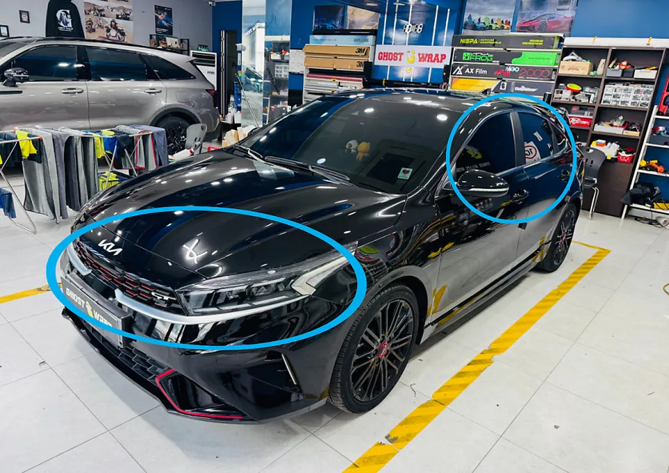 Kia K3 GT vinyl wrap - Kia K3 GT Vinyl Wrap Review: Chrome Delete Cost & Results photo 3
