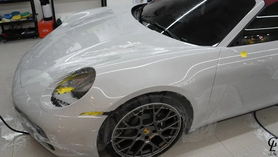ポルシェ 911 992 PPF施工事例|費用目安と仕上がり 施工写真 1-2