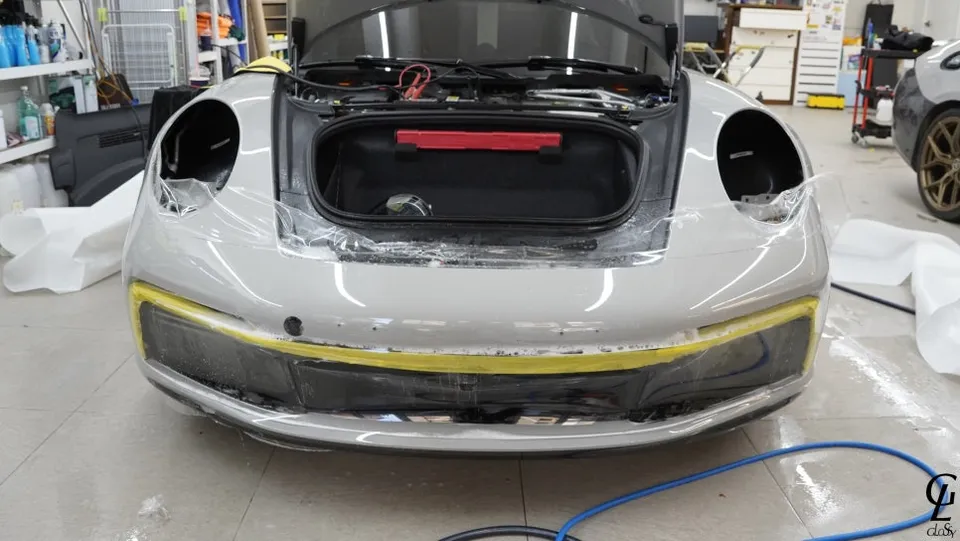 ポルシェ 911 992 PPF施工事例|費用目安と仕上がり 施工写真 2-3
