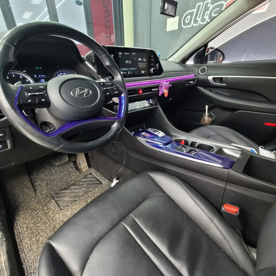 Hyundai Sonata DN8のカーラッピング事例 施工写真 1-3