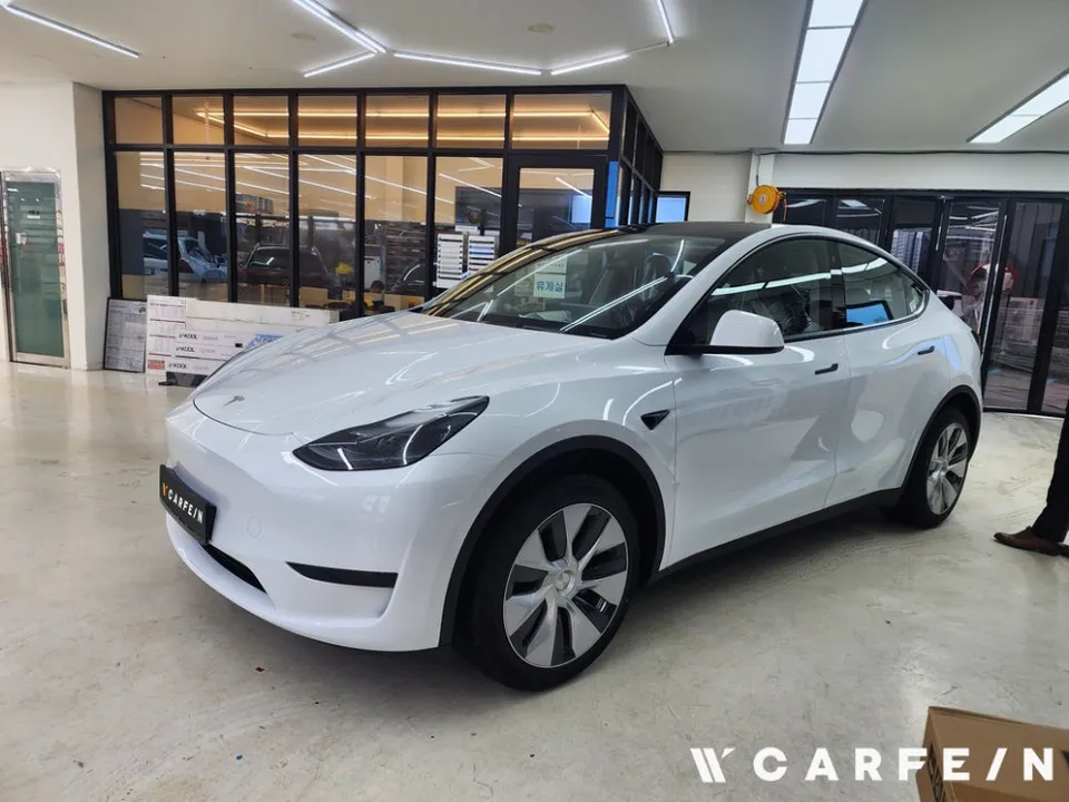 Tesla Model Y wheel repair installation result