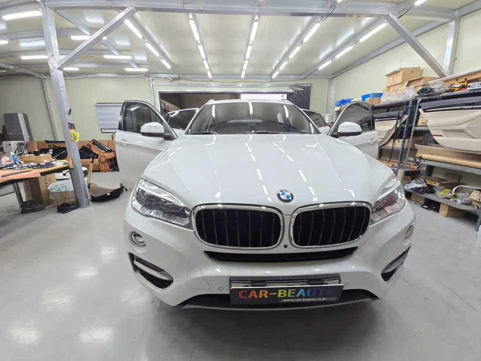 BMW X6 F16 ambient lighting installation result