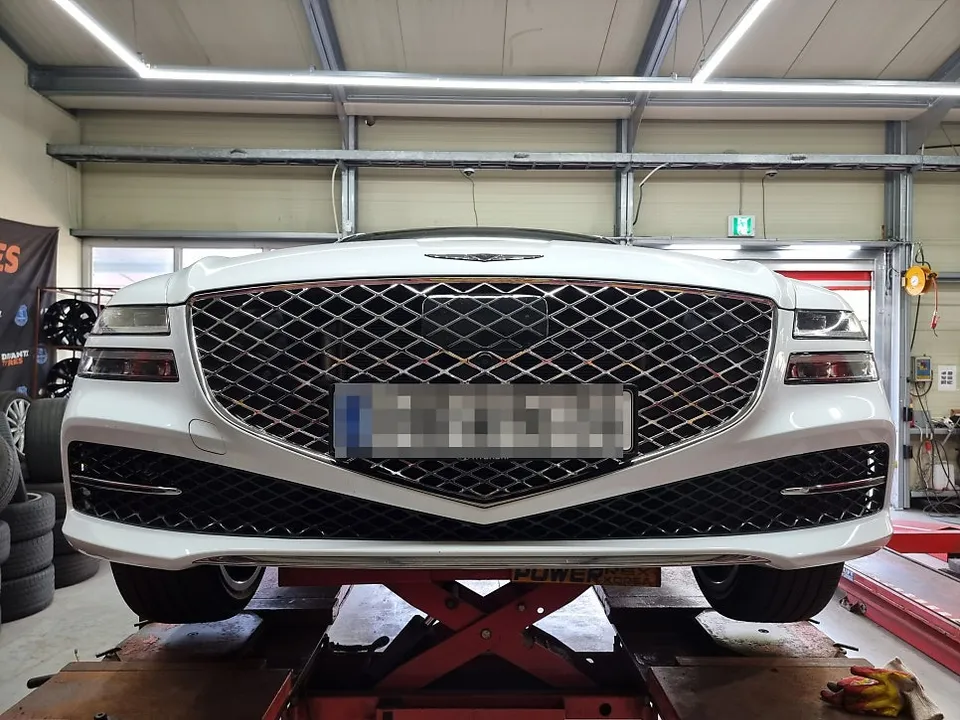 Genesis G80のホイールリペア・塗装事例 写真