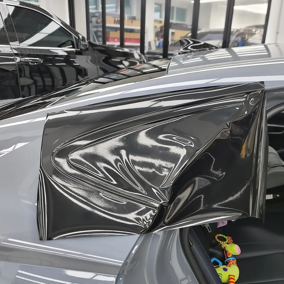 Hyundai Sonata DN8のカーラッピング事例|クローム除去 施工写真 1-2