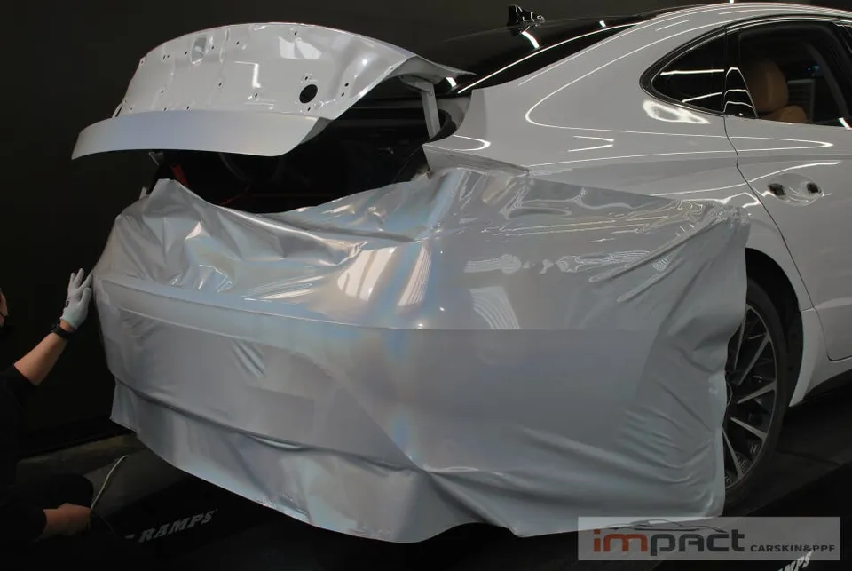 Hyundai Sonata DN8のカーラッピング事例｜費用目安・仕上がり 施工写真 1-1