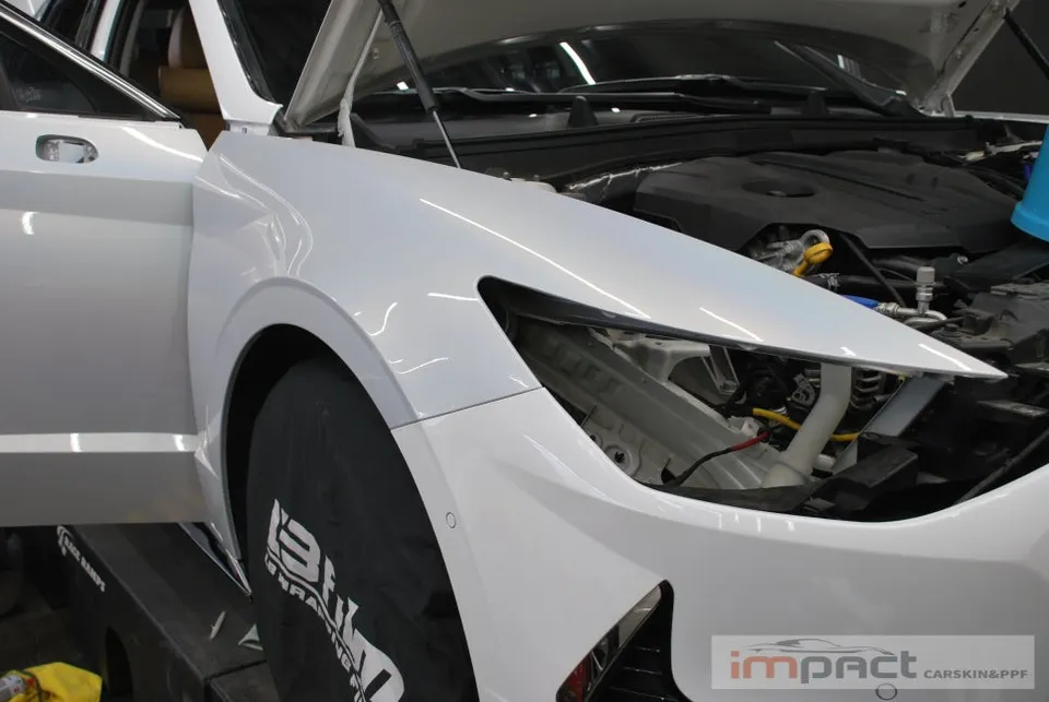 Hyundai Sonata DN8のカーラッピング事例｜費用目安・仕上がり 施工写真 3-1