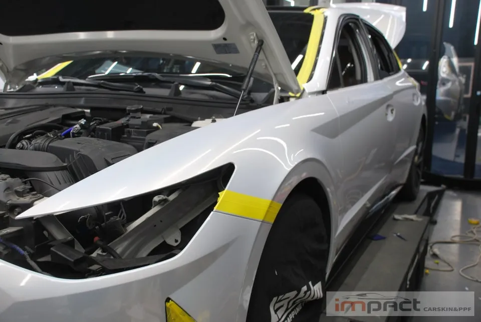 Hyundai Sonata DN8のカーラッピング事例｜費用目安・仕上がり 施工写真 1-2