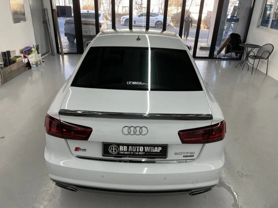 Audi S6 wrap ppf package - Audi S6 Wrap + PPF Package Review — Satin Dark Gray photo 3