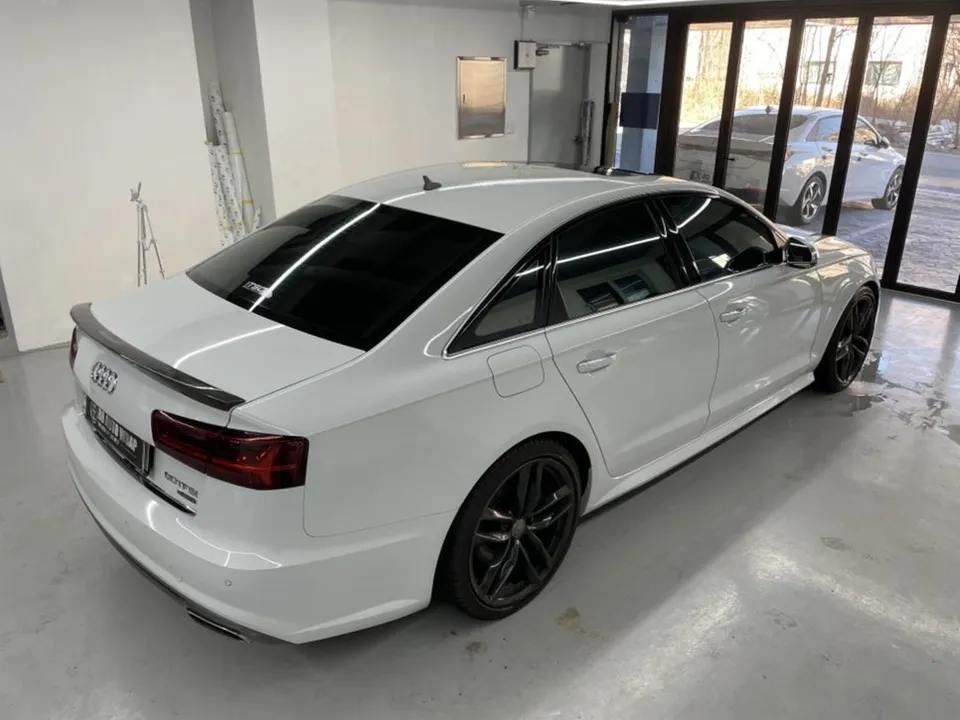 Audi S6 wrap ppf package - Audi S6 Wrap + PPF Package Review — Satin Dark Gray photo 4