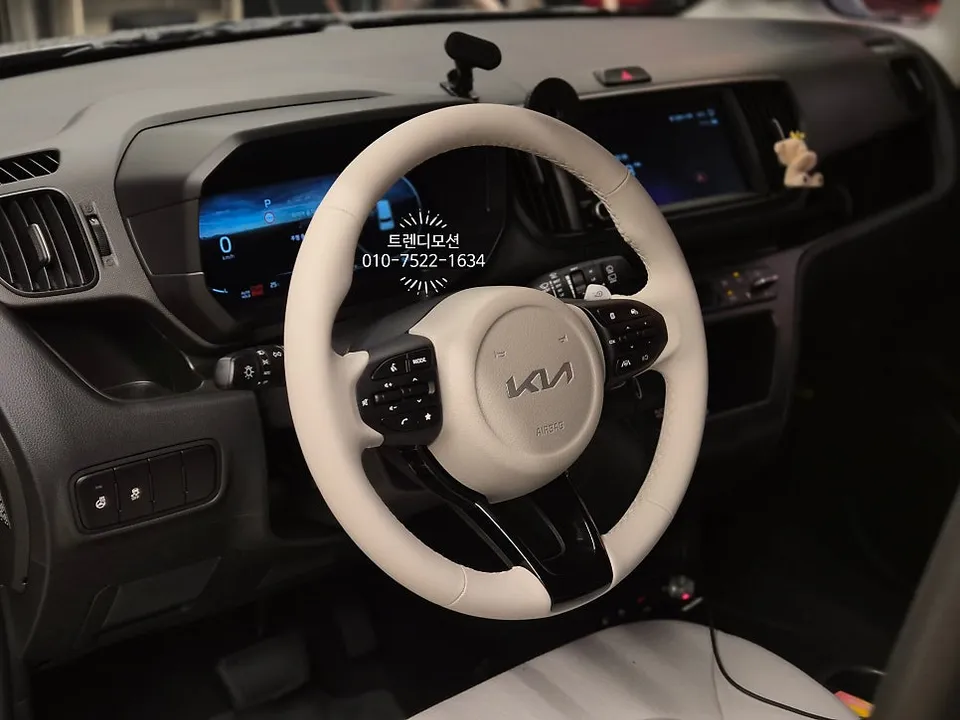 Kia Ray EV steering wheel - Kia Ray EV Steering Wheel Customization Review photo 4