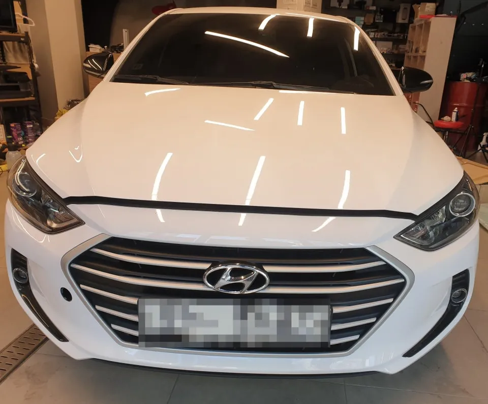 Hyundai Elantra AD body kit installation result