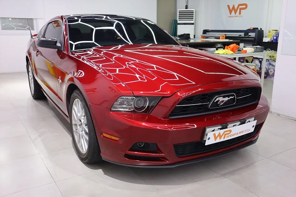 Ford Mustangのカーラッピング事例|費用目安・仕上がり 施工写真 2-1