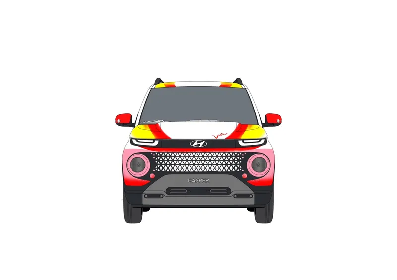 Hyundai Casperのカーラッピング事例｜デザイン再現と費用目安 施工写真 2-2