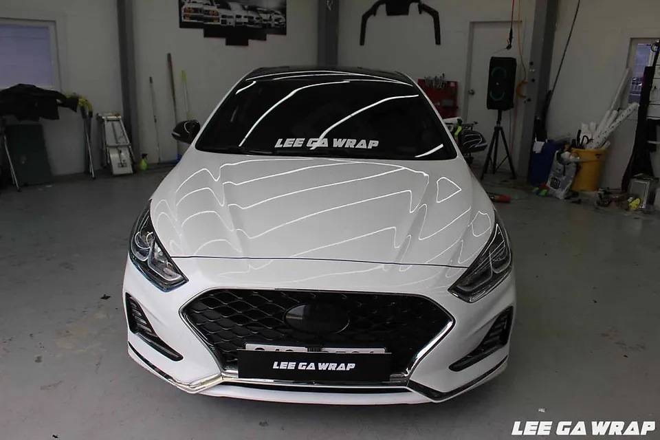 Hyundai Sonata New Rise vinyl wrap - Hyundai Sonata New Rise Vinyl Wrap Installation Review — Cost photo 6