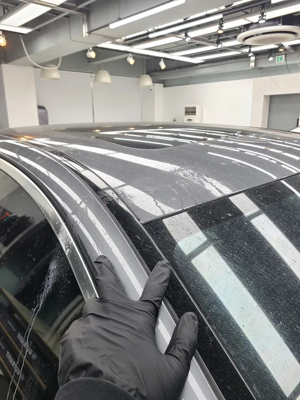Mercedes-Benz E-Class W213 ceramic coating installation result