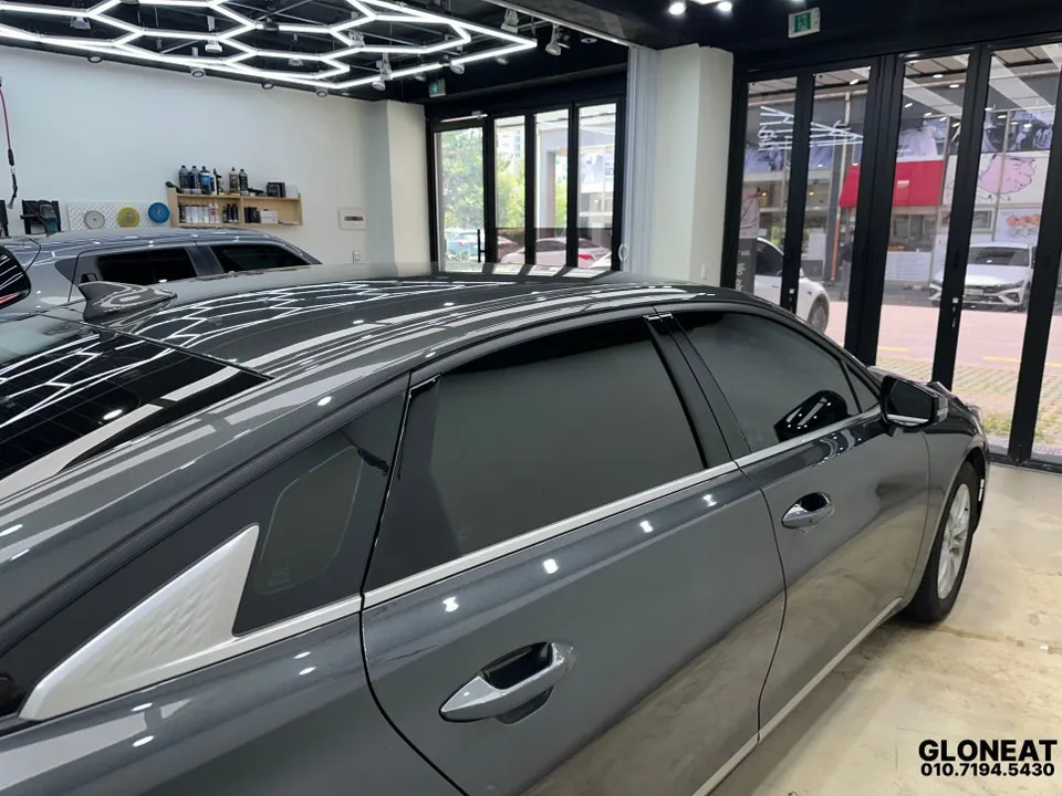 Kia K8のカーフィルム施工事例|断熱・遮熱効果 施工写真 3-1