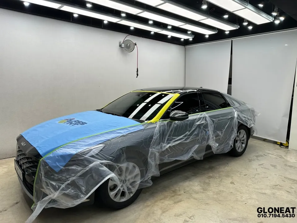 Kia K8のカーフィルム施工事例|断熱・遮熱効果 施工写真 2-2