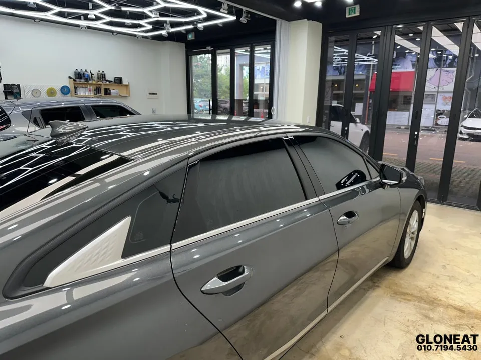 Kia K8のカーフィルム施工事例|断熱・遮熱効果 施工写真 1-3
