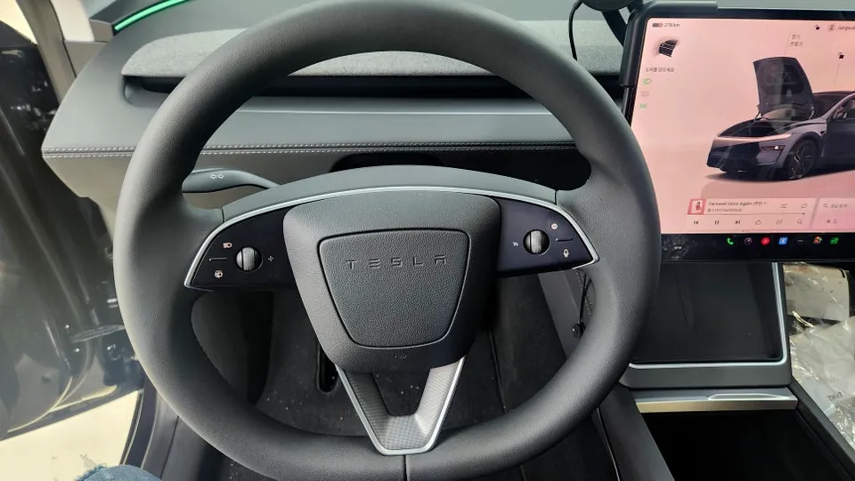 Tesla Model Y steering wheel - Tesla Model Y Steering Wheel Customization Review photo 3