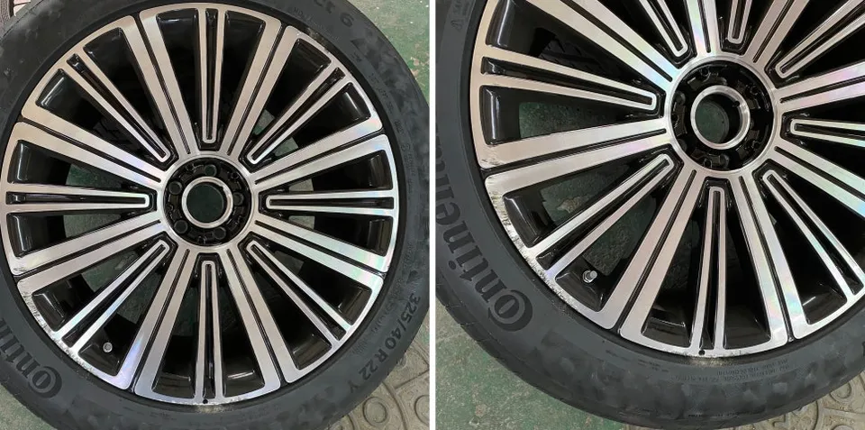 Mercedes-Benz GLS680 wheel repair - Mercedes-Benz GLS680 Wheel Repair Review: Curb Rash Fix photo 3