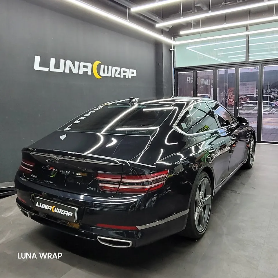 Genesis G80 RG3 vinyl wrap - Genesis G80 RG3 Vinyl Wrap Review: Cost & Results photo 4