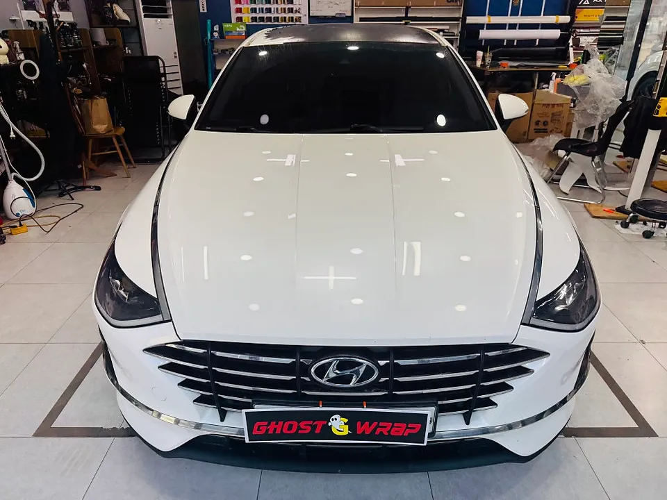 Hyundai Sonata DN8のカーラッピング事例｜費用目安・仕上がり 写真