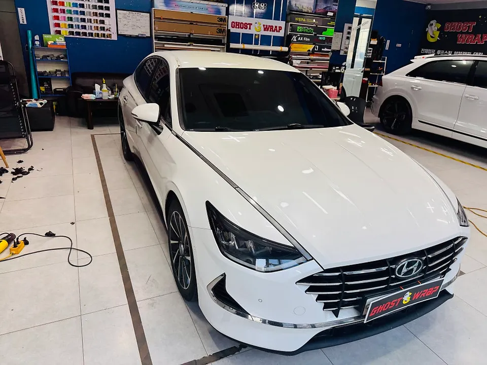 Hyundai Sonata DN8のカーラッピング事例｜費用目安・仕上がり 施工写真 2-3