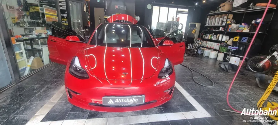 Tesla Model 3 paint correction installation result