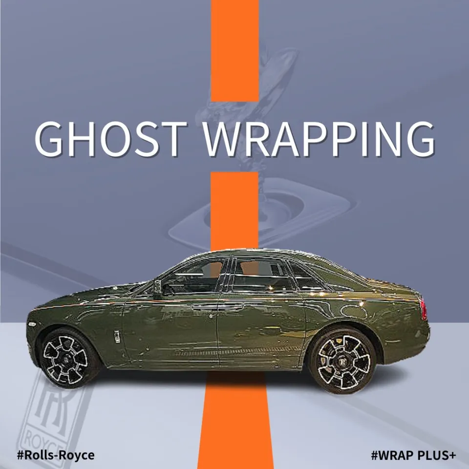 Rolls-Royce Ghost vinyl wrap installation result