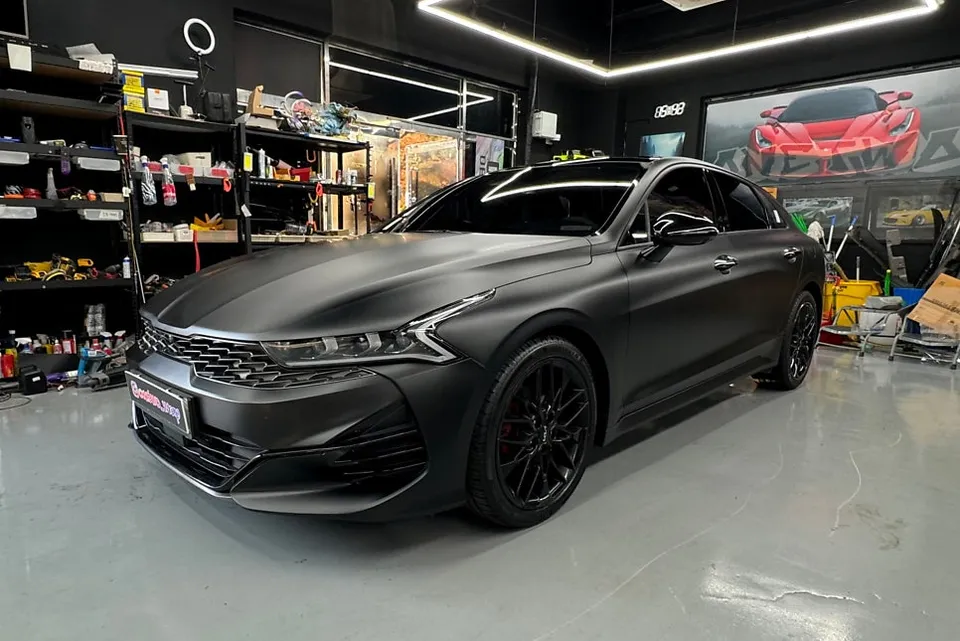 Kia K5 DL3 Vinyl Wrap Review - Matte Black Transformation