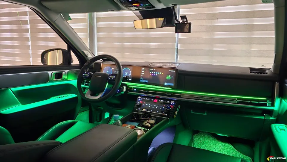 Hyundai Santa Fe MX5 Ambient Lighting Installation Review After