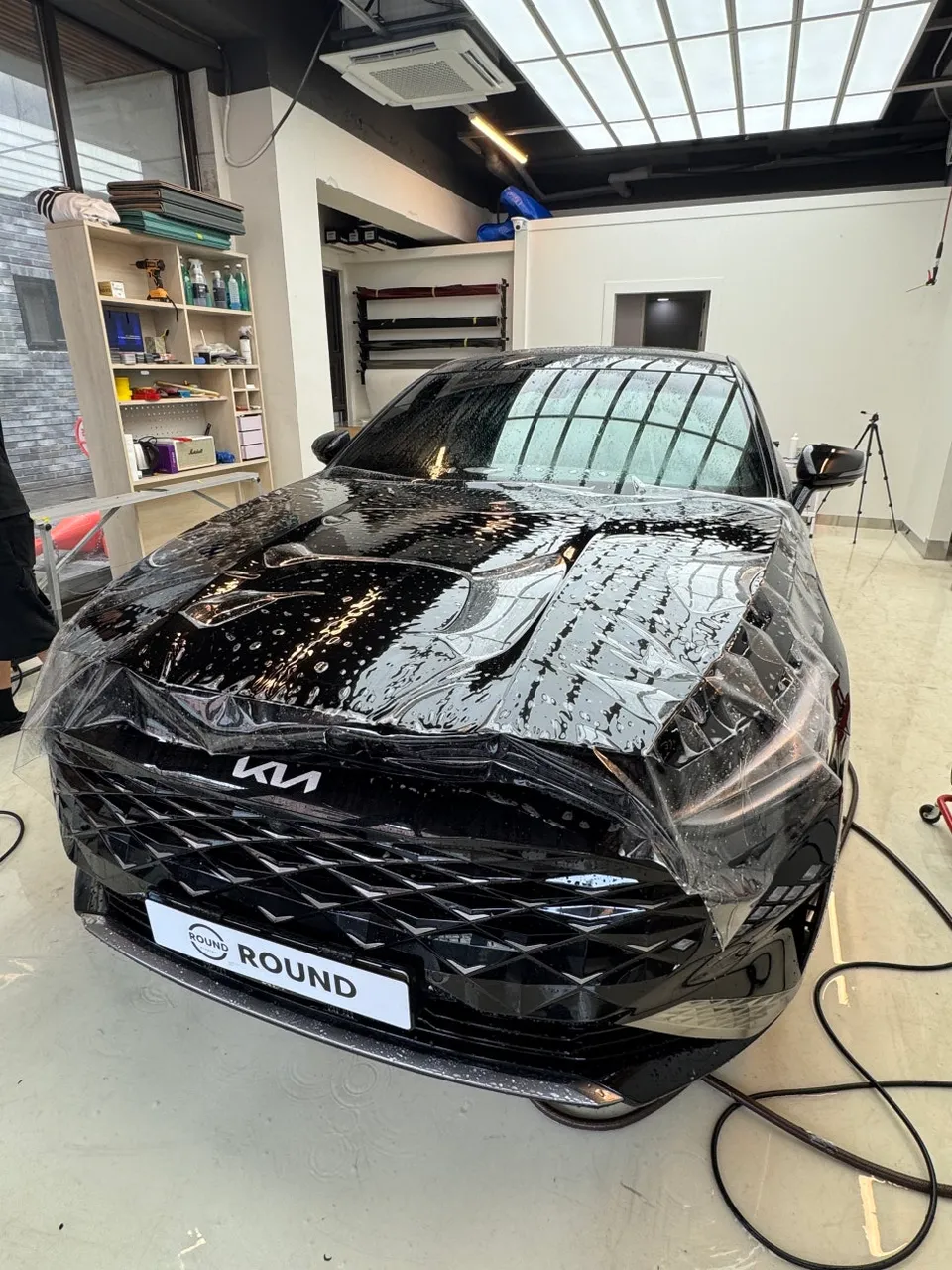 Kia K8のPPF施工事例｜韓国での実例紹介 施工写真 2-1